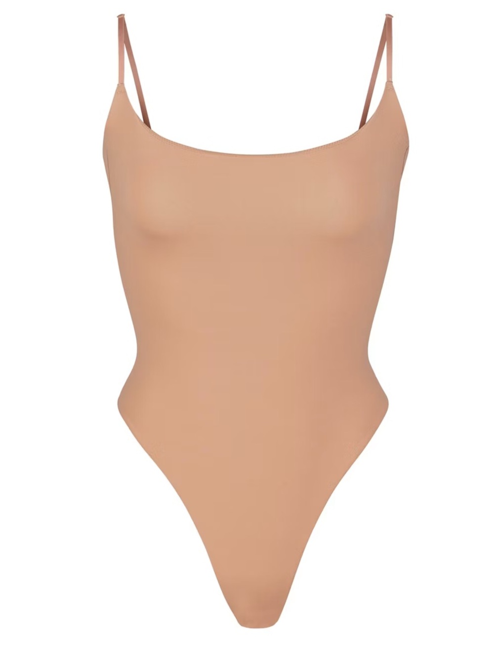SKIMS Nude Tan Scoop Neck Bodysuit